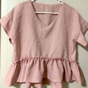 Women’s SHEIN cropped peplum top